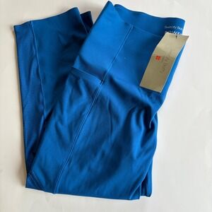 Sweaty Betty Power High Waist Cropped Leggings Blue Size XL Workout Gym Athletic